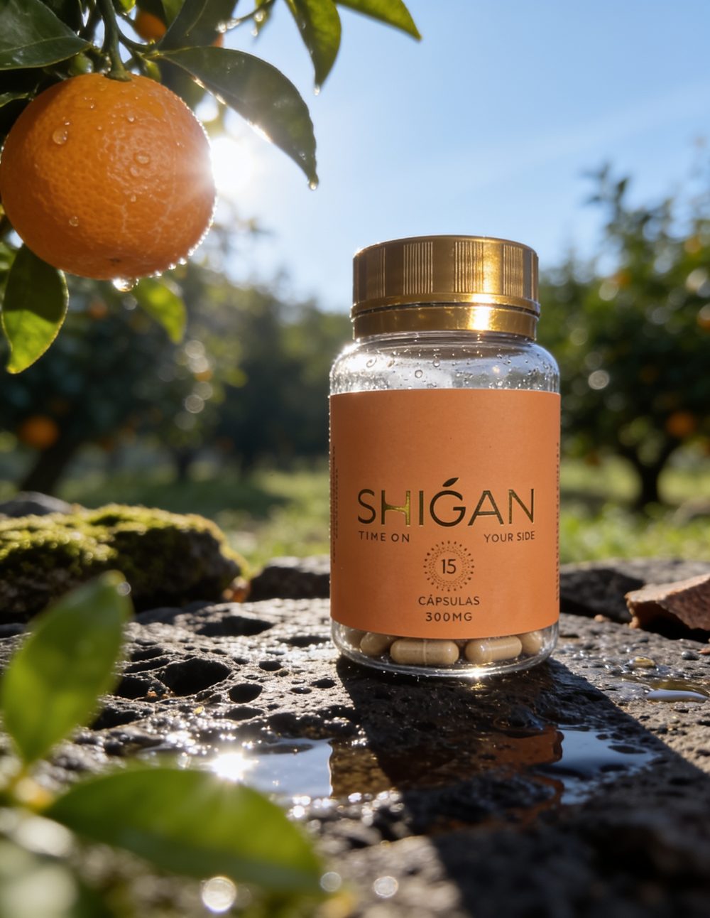 Hero do nutracêutico Shigan em cenário botânico, Dex Lab